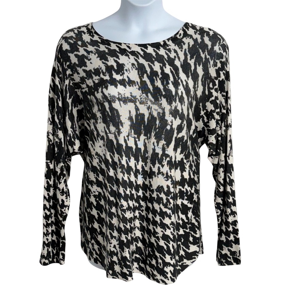 Two Twenty Five Women's Cashmere Blend Abstract Houndstooth Sweater